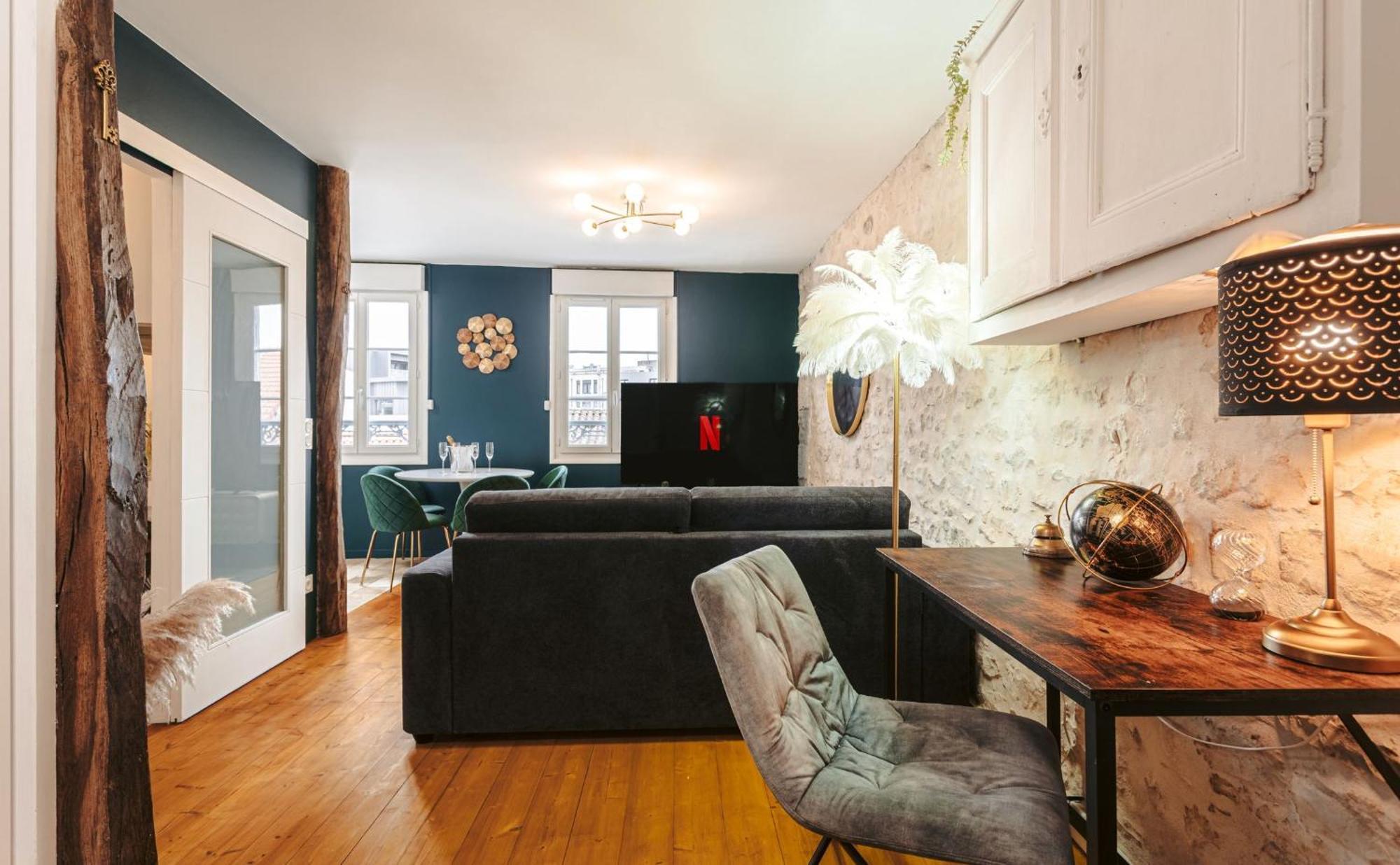 Gatsby - Elegant, Central, Fibre, Tv 4K, Netflix, Literie Confortable La Rochelle  Extérieur photo